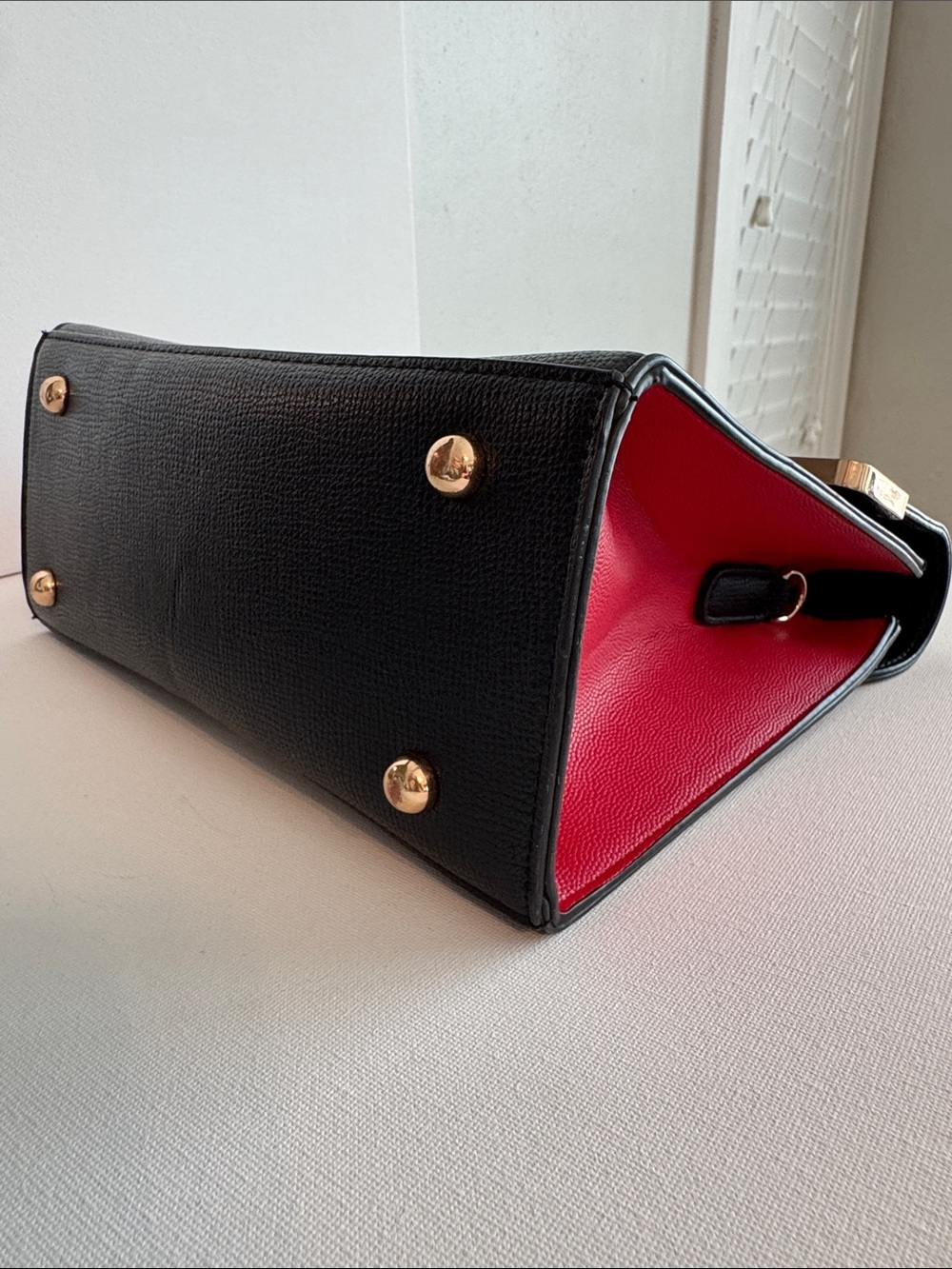 Dune London Snakeskin Embossed Top Handle Satchel - Picture 9 of 14